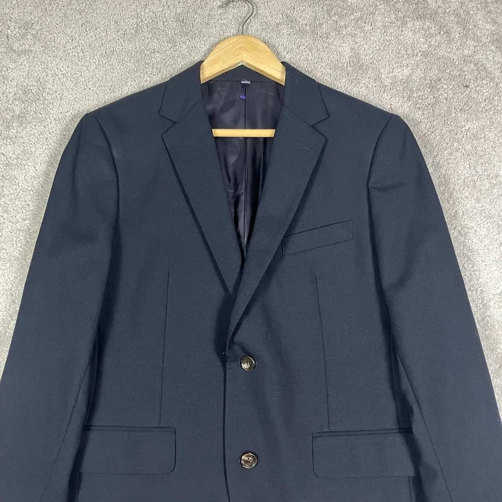 Bonobos Blazer Mens 38S Navy Blue Marzotto Italian Wool Standard Fit Suit Jacket